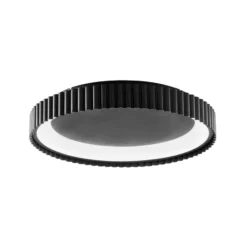 LED-kattovalaisin Niike, musta, Ø 40 cm, metalli, CCT