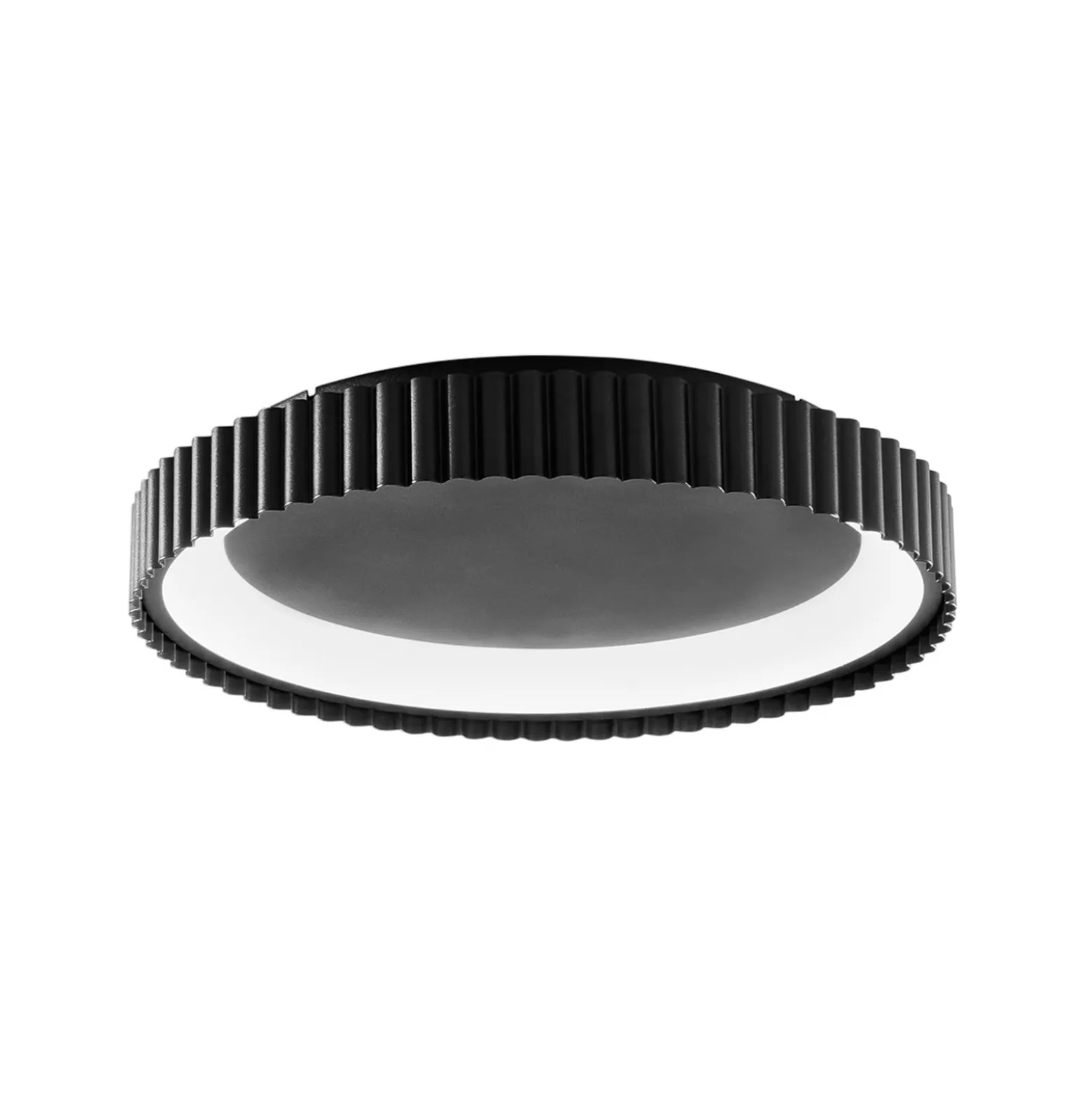 LED-kattovalaisin Niike, musta, Ø 40 cm, metalli, CCT