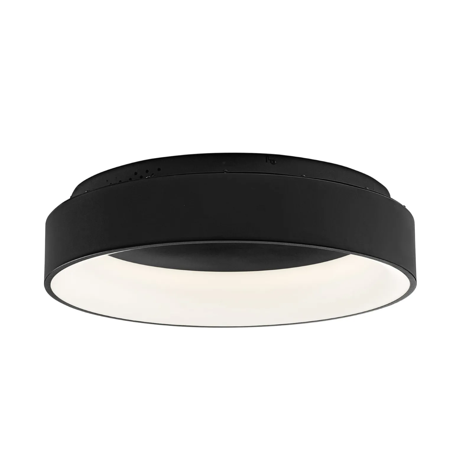 LED-kattovalaisin Noah, musta, Ø 60 cm, metalli, CCT