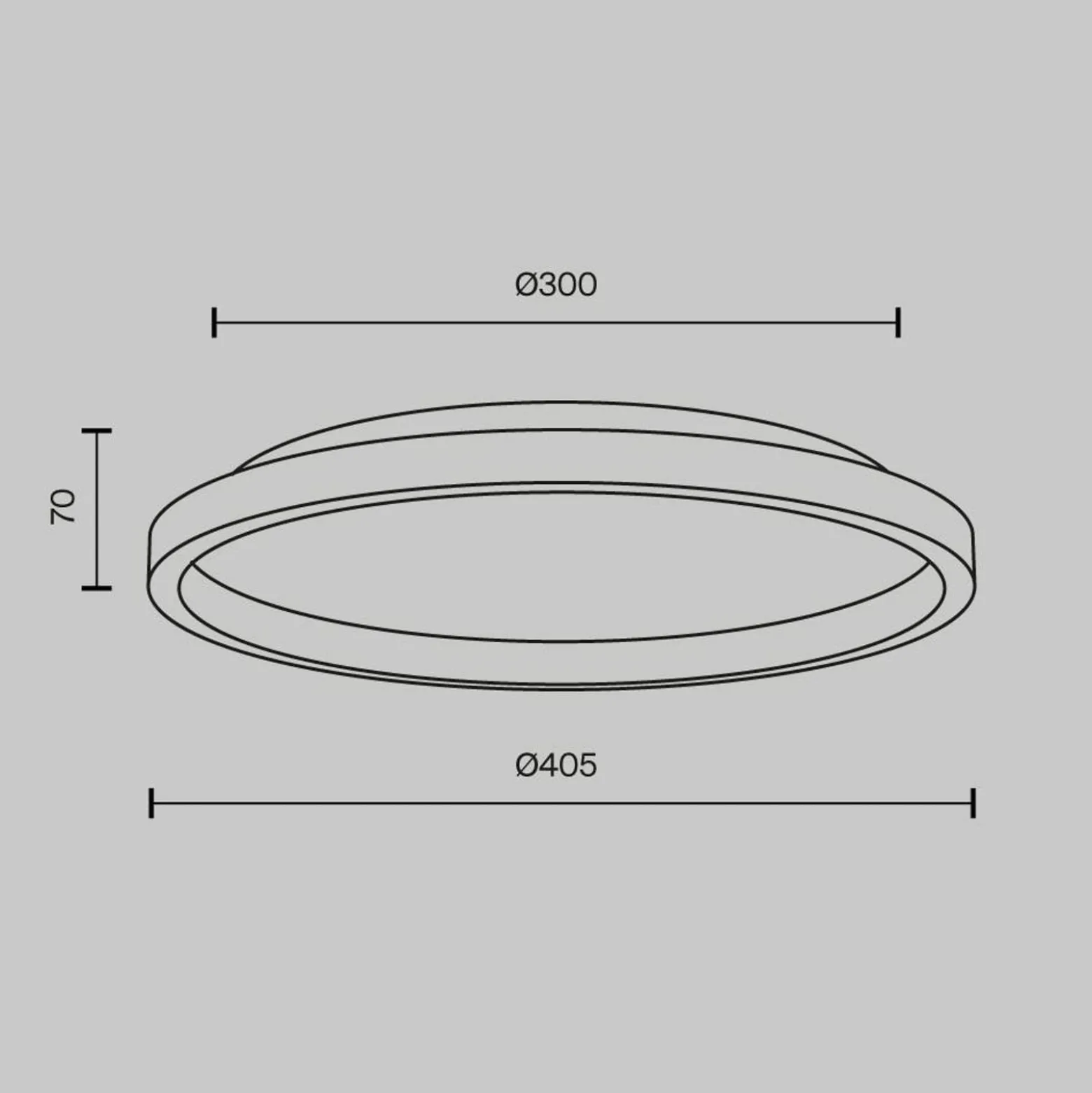 LED-kattovalaisin Orign, Ø 41 cm, musta, metalli/kivi