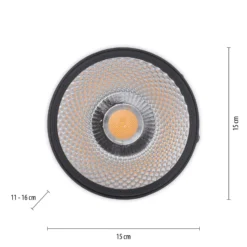 LED-kattovalaisin PURE NOLA, 1-lamppuinen, musta