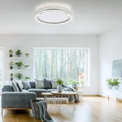 LED-kattovalaisin Ritus, Ø 58.5cm, alumiini
