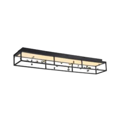 LED-kattovalaisin SKINA, musta, 112 cm, CCT-himmennettävä kaukosäädin