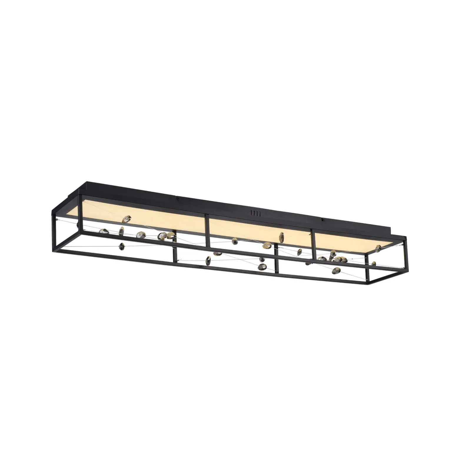 LED-kattovalaisin SKINA, musta, 112 cm, CCT-himmennettävä kaukosäädin