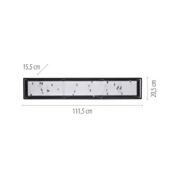 LED-kattovalaisin SKINA, musta, 112 cm, CCT-himmennettävä kaukosäädin