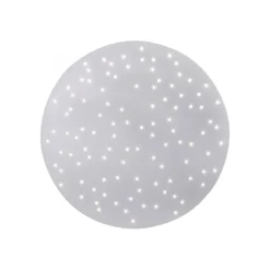 LED-kattovalaisin Sparkle CCT him., teräs Ø48 cm