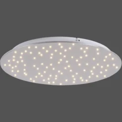LED-kattovalaisin Sparkle CCT him., teräs Ø48 cm