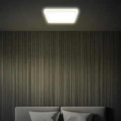 LED-kattovalaisin Tava, valkoinen, 24x24 cm, muovia
