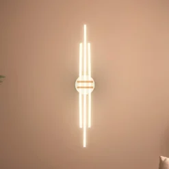 LED-kattovalaisin Tinka, vaaleanharmaa/ruskea, pituus 98 cm