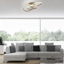LED-kattovalaisin TWIST, beige, pituus 90 cm, metalli, Switchdim