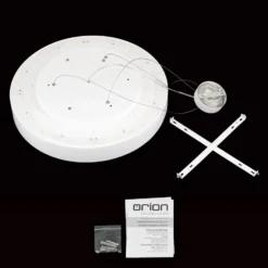LED-kattovalaisin VARIO, Ø 60 cm, valkoinen, metalli, CCT, himmennettävä