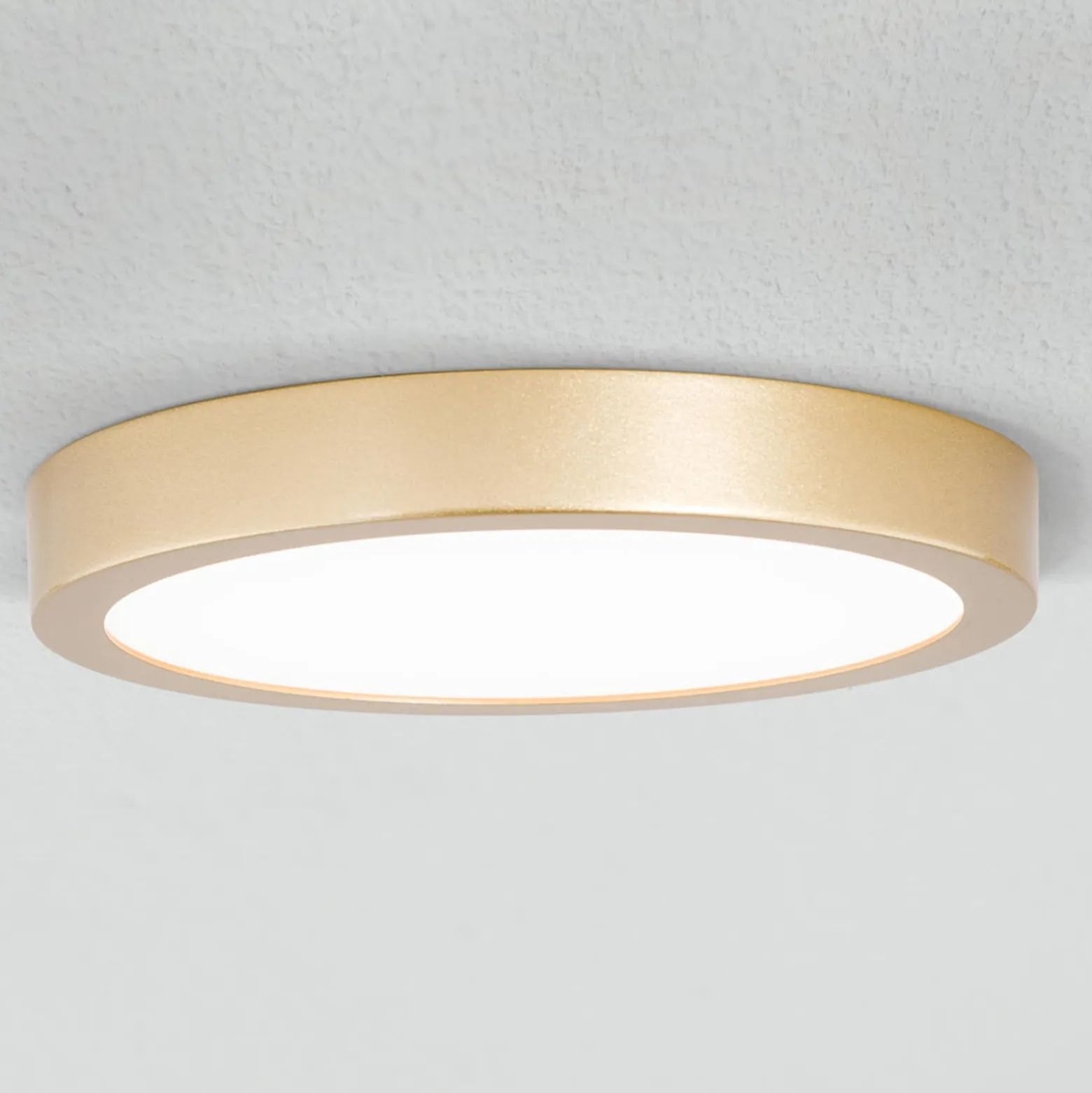 LED-kattovalaisin Vika, pyöreä, matta kulta Ø18 cm