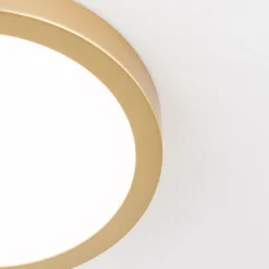 LED-kattovalaisin Vika, pyöreä, matta kulta Ø18 cm