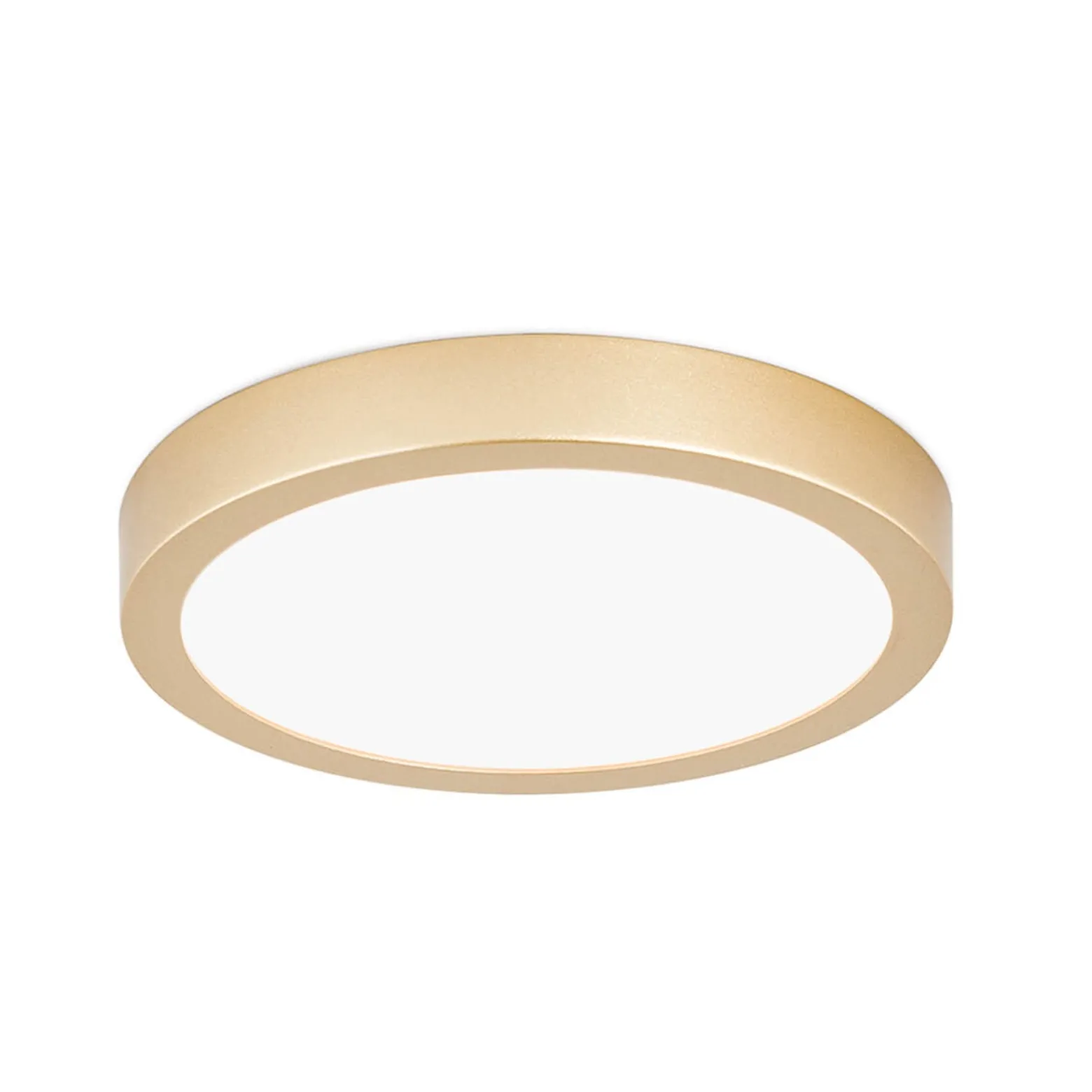 LED-kattovalaisin Vika, pyöreä, matta kulta Ø18 cm