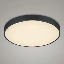 LED-kattovalaisin Waco, CCT, Ø 49,5 cm, musta mattamusta