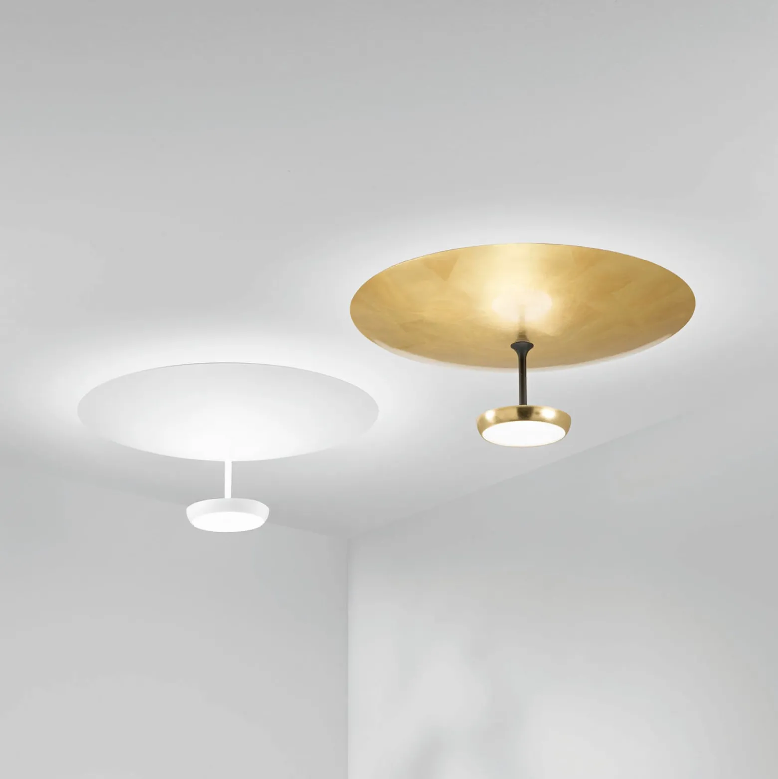 LED-kattovalaisin Yuko, valkoinen, metalli, korkeus 23 cm, himmennettävä