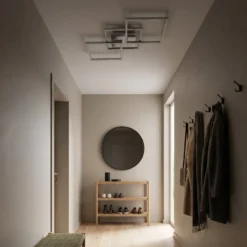 LED-kattovalo Frame step-dim, kromi-alum. 76X37 cm