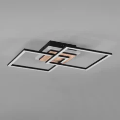 LED-kattovalo Giro 3 lamppua kulmikas, kaukosäädin
