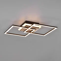 LED-kattovalo Giro 3 lamppua kulmikas, kaukosäädin