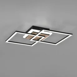 LED-kattovalo Giro 3 lamppua kulmikas, kaukosäädin