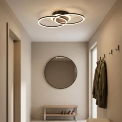 LED-kattovalo Giro 3 lamppua, pyöreä, kaukosäädin