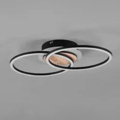 LED-kattovalo Giro 3 lamppua, pyöreä, kaukosäädin