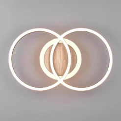 LED-kattovalo Giro 3 lamppua, pyöreä, kaukosäädin