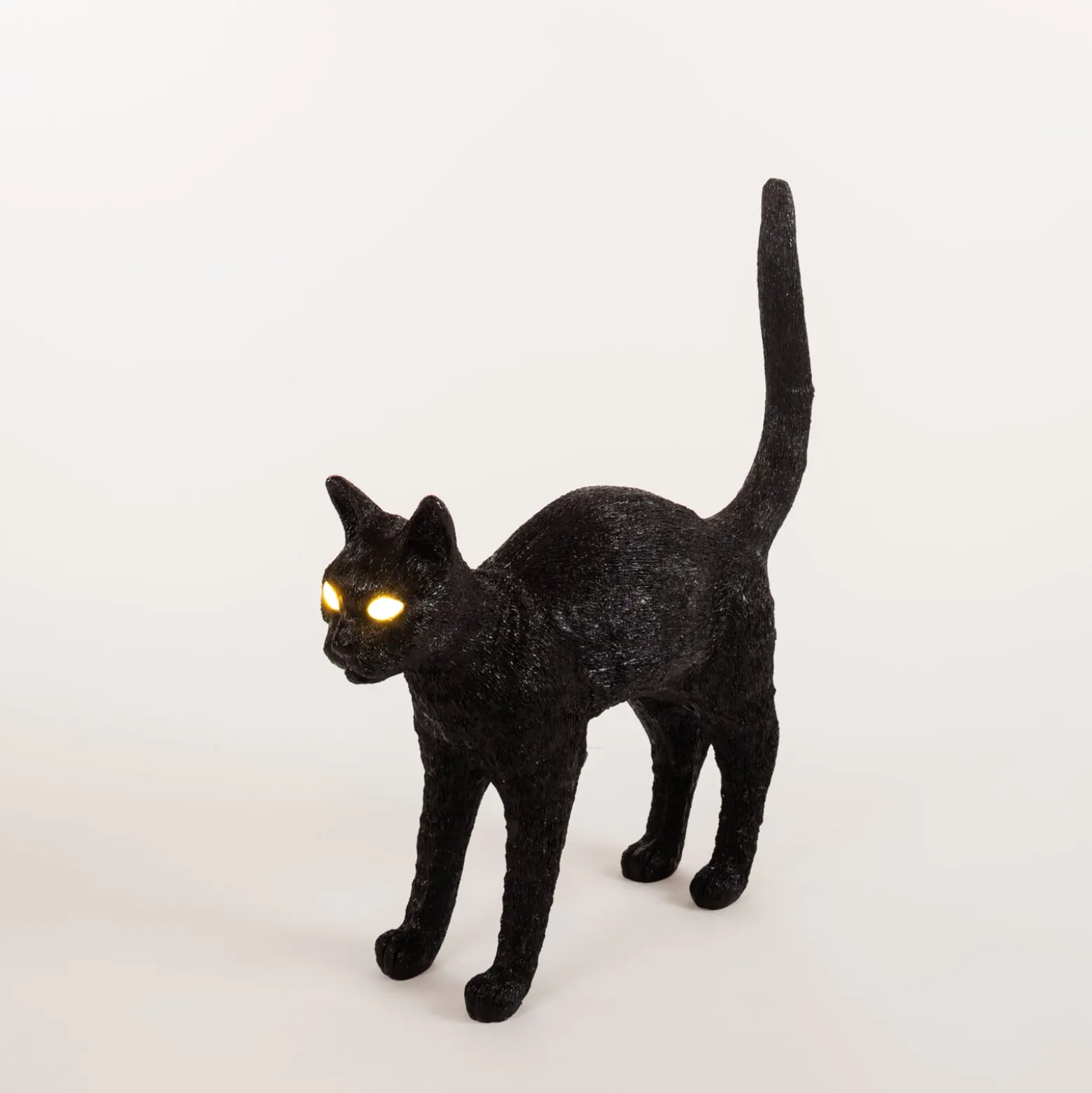 LED-koristepöytävalaisin Jobby The Cat, musta