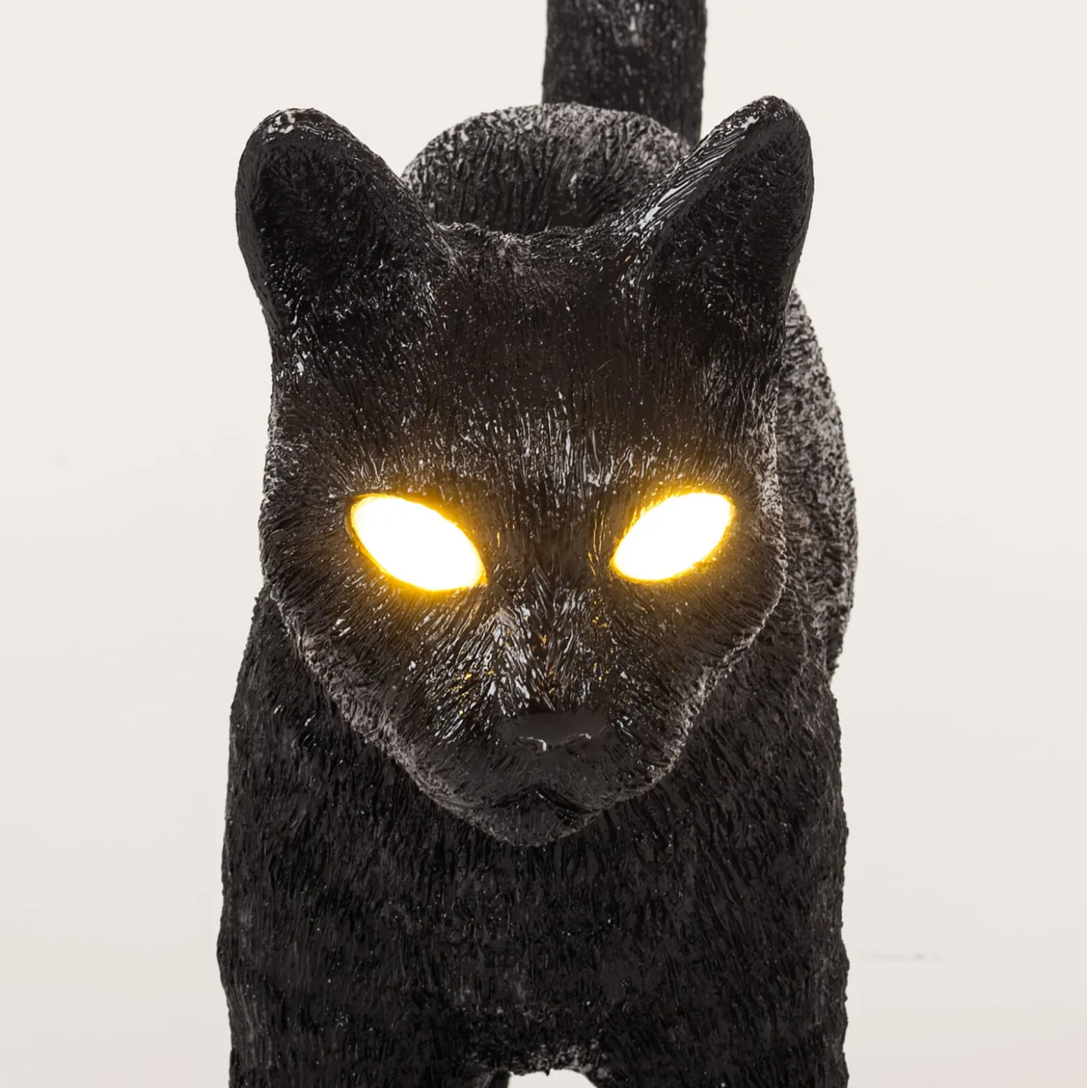 LED-koristepöytävalaisin Jobby The Cat, musta