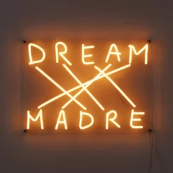 LED-koristeseinävalaisin Dream-Madre, keltainen