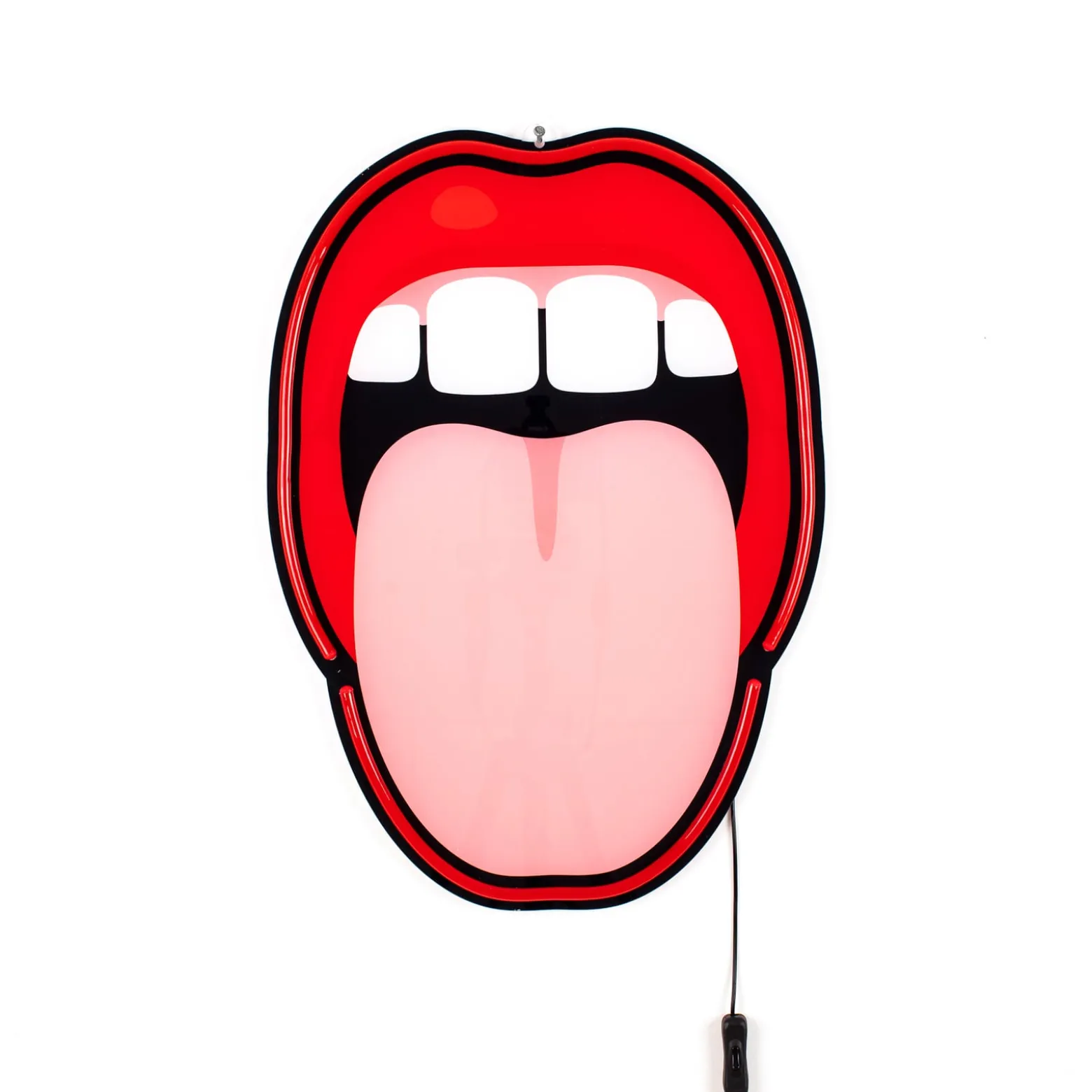 LED-koristeseinävalaisin Tongue, 41 x 58 cm