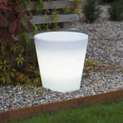 LED-kukkaruukku Assisi valaistu Ø 28 cm