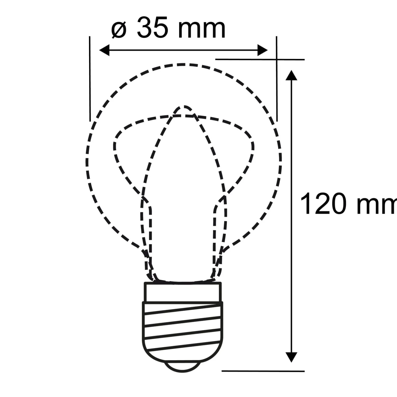 LED-kynttilä E14 4,8W hehkulanka 2 700K tuulenpuuska kirkas kirkas