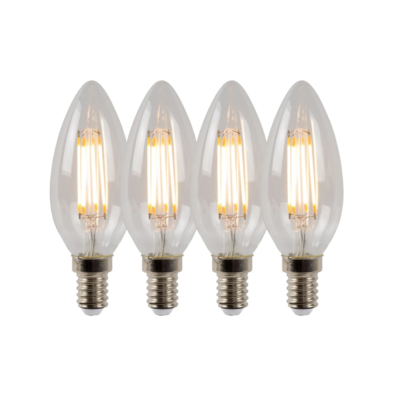 LED-kynttilälamppu E14 4W 2700K himmennettävä 4 kpl:n sarja