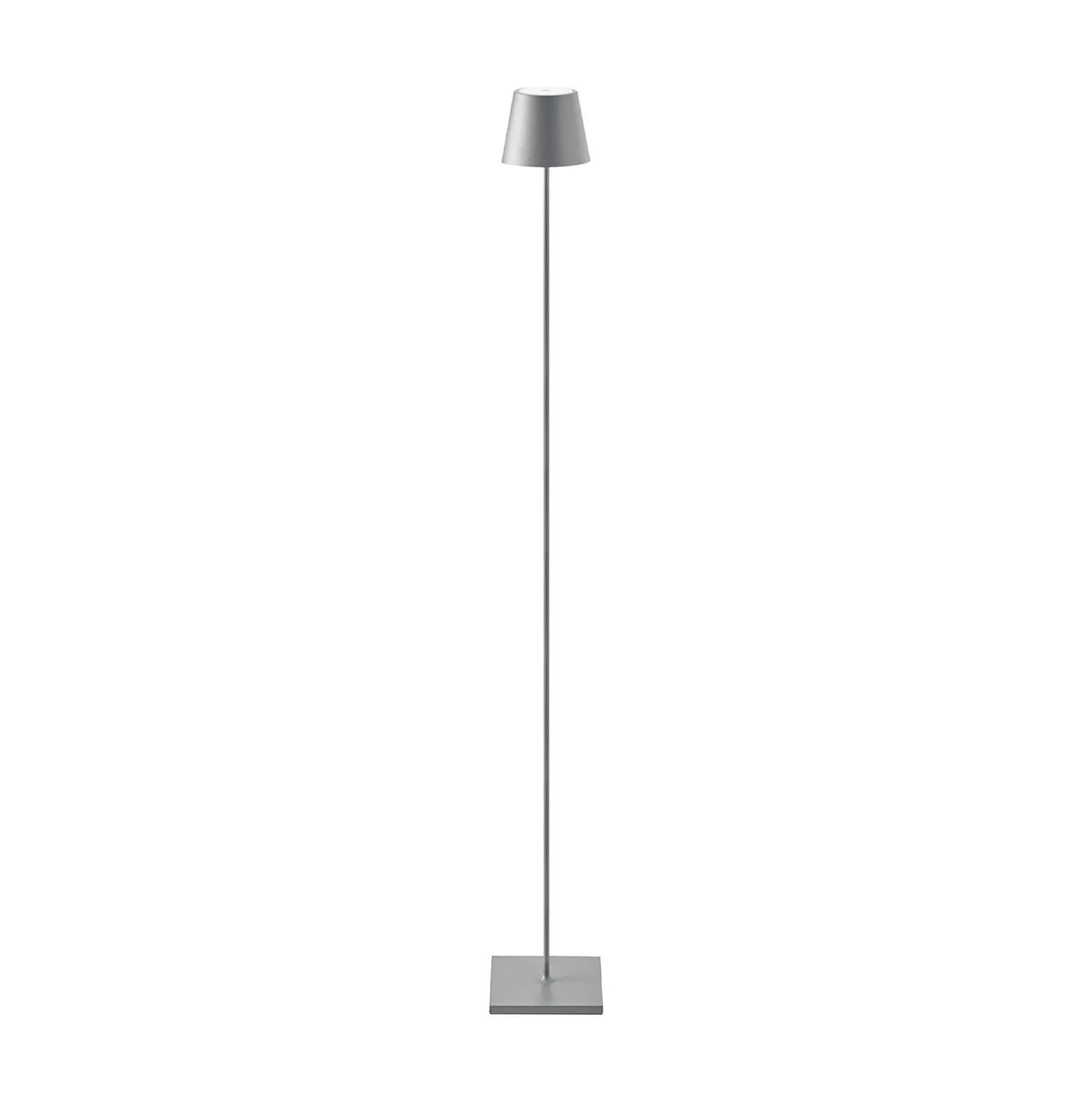 LED ladattava lattiavalaisin Nuindie IP54 120 cm pyöreä USB-C grafiitti