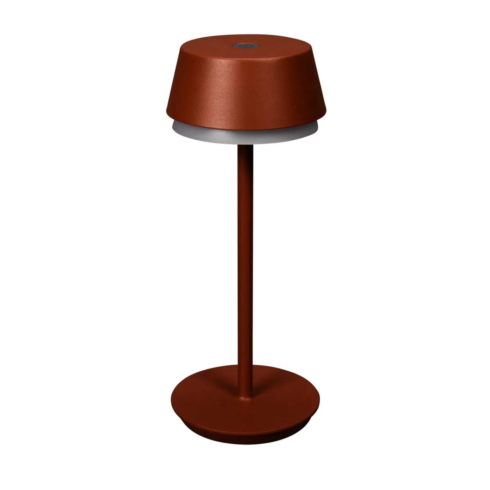 LED-ladattava pöytävalaisin Lyon, terrakotta, IP54, himmennin, CCT, RGB