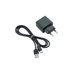 LED ladattava pöytävalaisin Maxi, musta, metalli, himmennettävä, 36 cm