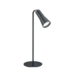 LED ladattava pöytävalaisin Maxi, musta, metalli, himmennettävä, 36 cm