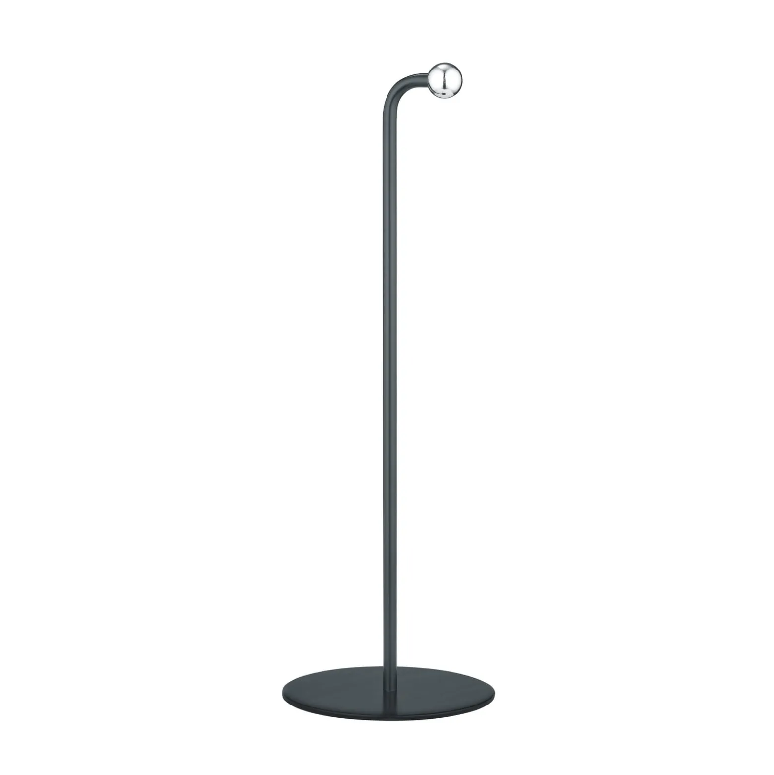 LED ladattava pöytävalaisin Maxi, musta, metalli, himmennettävä, 36 cm