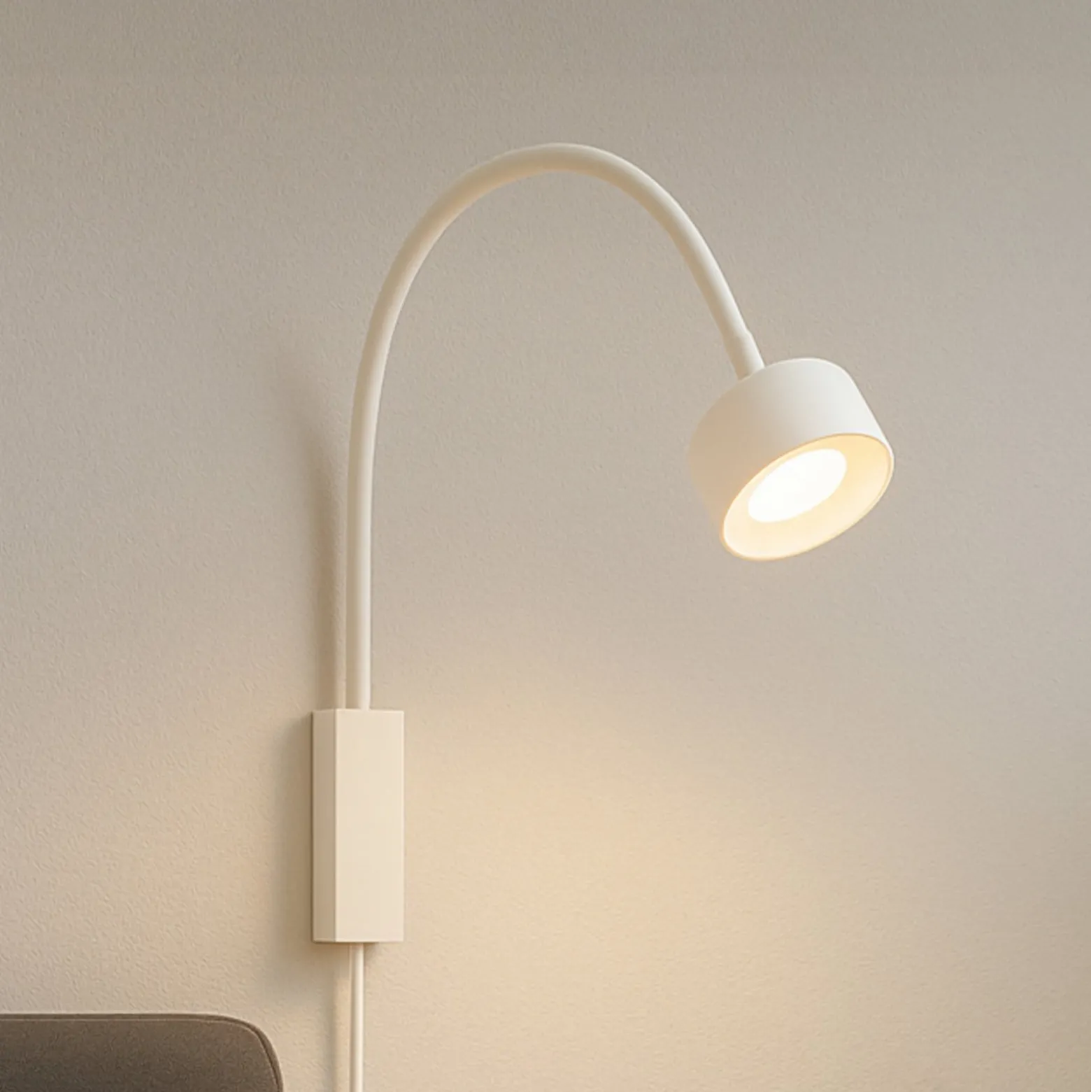 LED ladattava seinävalaisin Magnetics flex, valkoinen, himmennettävä,