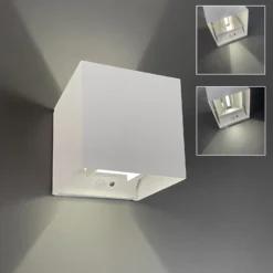 LED-ladattava seinävalaisin Magnetics, valkoinen, 120°, ylös/alas,