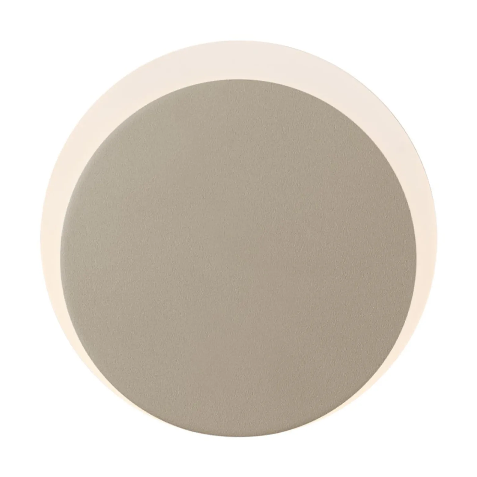 LED-ladattava seinävalaisin Sun-B, hiekanvärinen, Ø 15cm, IP54, himmennin