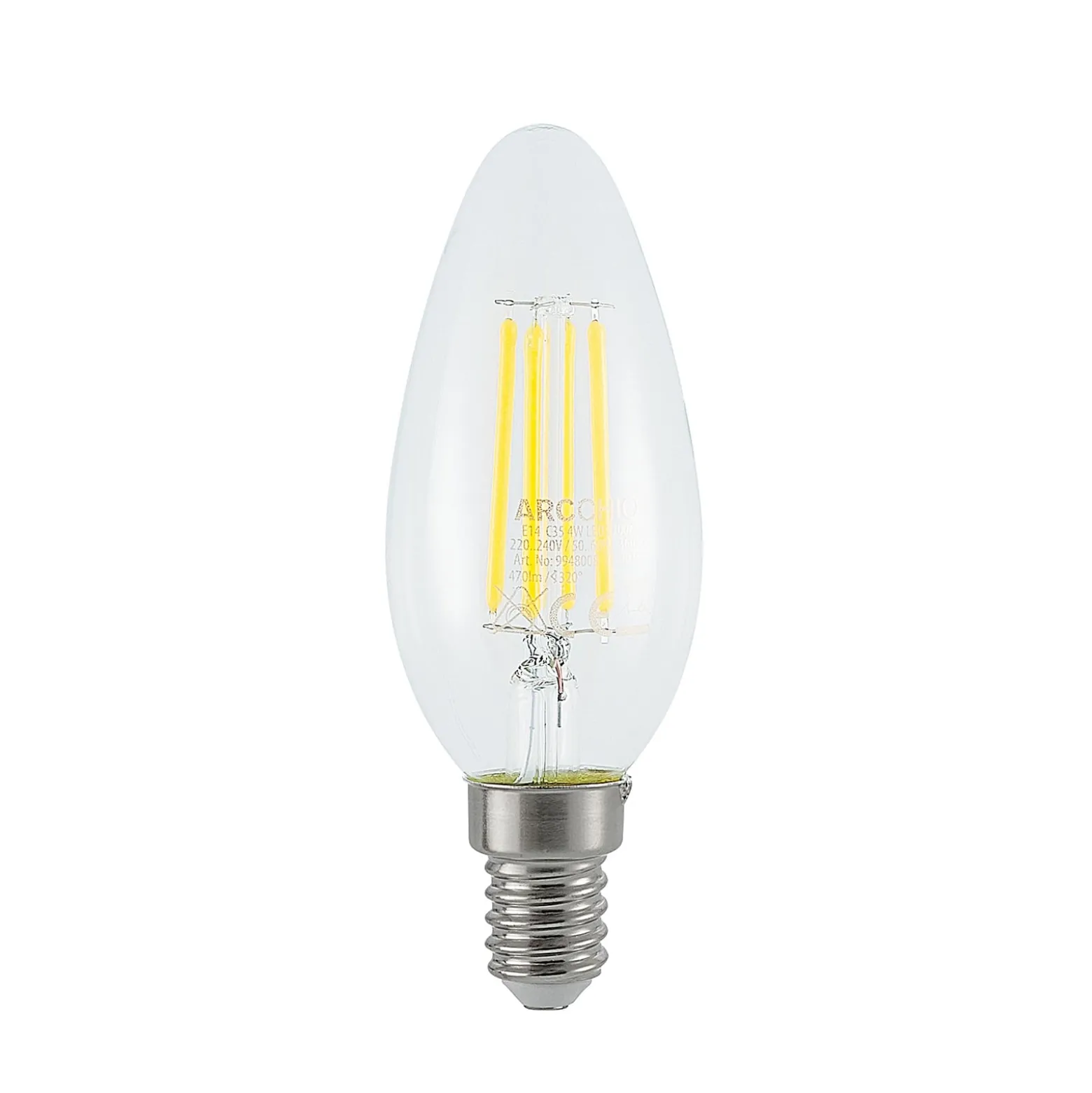 LED-lamppu E14 Filament 4W 2700K 3-portainen himmennettävä