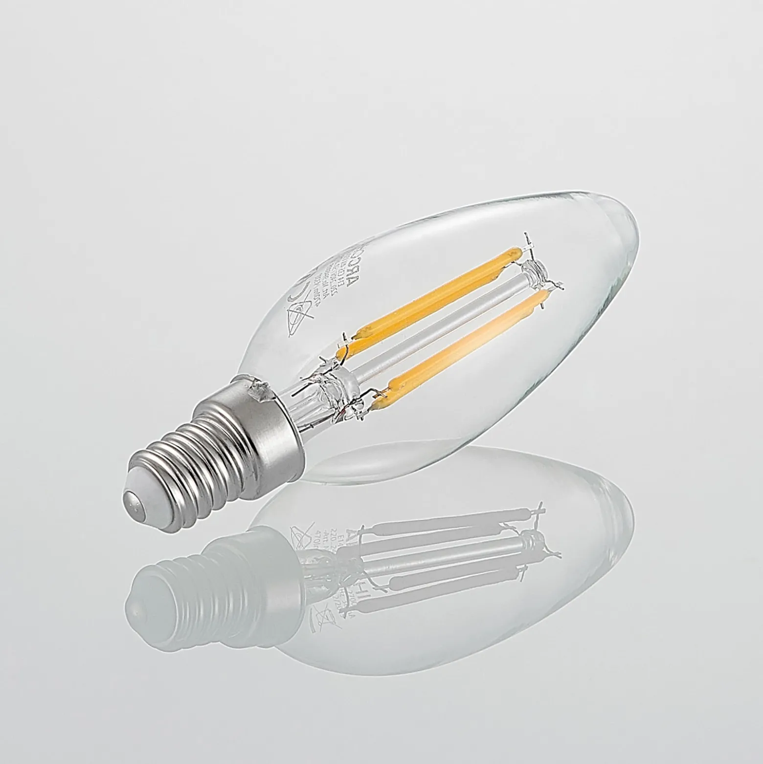 LED-lamppu E14 Filament 4W 2700K 3-portainen himmennettävä