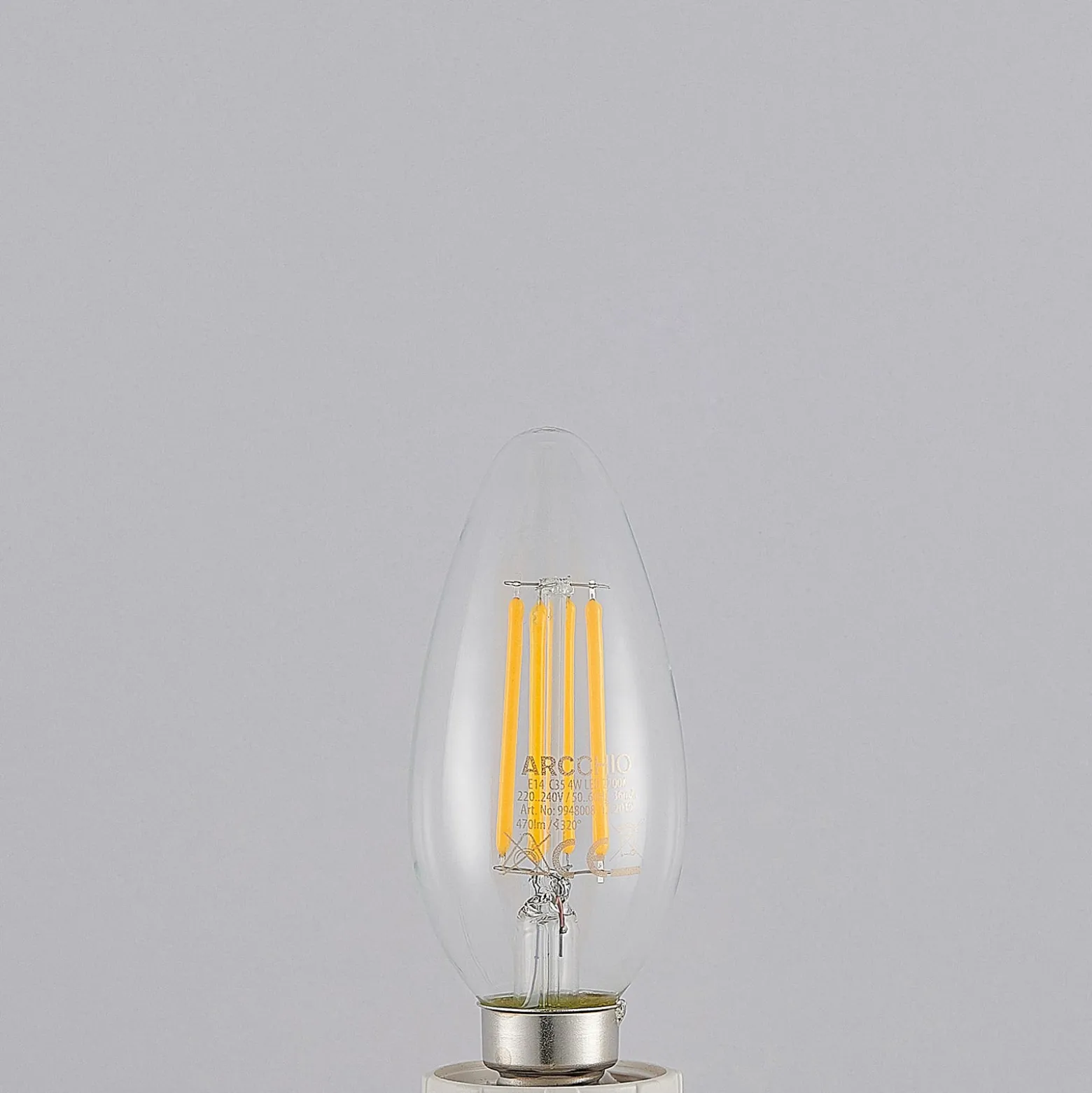 LED-lamppu E14 Filament 4W 2700K 3-portainen himmennettävä