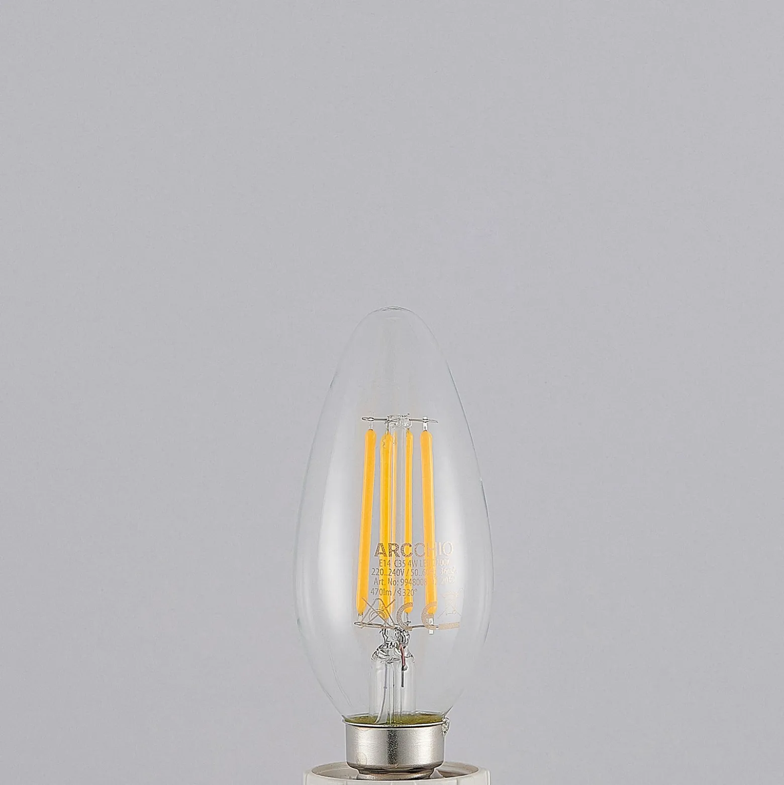 LED-lamppu E14 Filament 4W 2700K 3-portainen himmennettävä