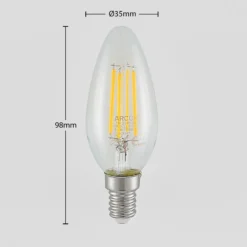 LED-lamppu E14 Filament 4W 2700K 3-portainen himmennettävä