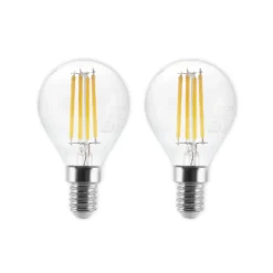 LED-lamppu E14 P45, 4W, kirkas, 2700K, himmennettävä, 2 kpl, sarja 2 kpl