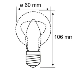 LED-lamppu E27 9W hehkulanka 2 700K kirkas himmennettävä