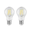 LED-lamppu E27 4W 2.700K filamentti kirkas 2kpl